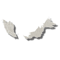 マレーシア　地図　都市　アイコン 