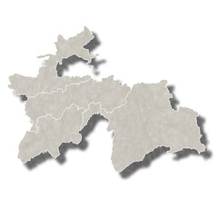タジキスタン　地図　都市　アイコン 