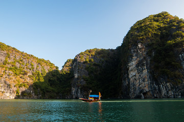 Fishing boat, Halong Bay, Vietnam