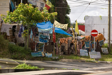 Roadside Market in Nassau Bahamas