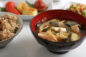 おいしそうな和風朝食
