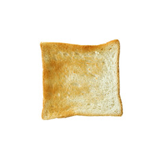 Bread slice isolated on white background