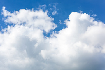 Obraz premium blue sky with cloud closeup