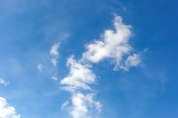 blue sky with cloud closeup