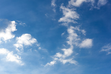 Obraz premium blue sky with cloud closeup