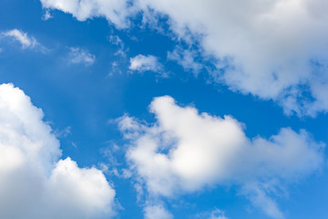 blue sky with cloud closeup