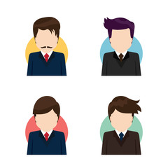Fototapeta premium Business people Flat icons. nfo-graphic inspire to drive your business project. Vector illustration. 