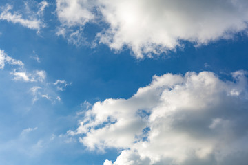 Obraz premium blue sky with cloud closeup