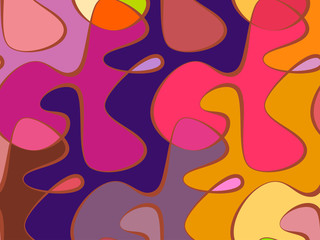 Vector wave background of doodle hand drawn lines