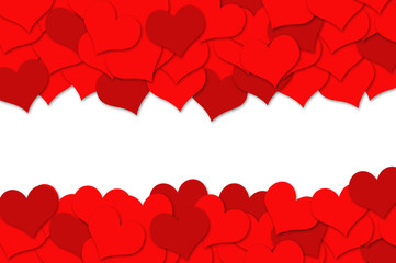 Heart Background and Happy Valentine's Day.