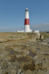 Fototapeta premium Portland Bill lighthouse on Portland Bill, Dorset