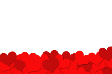 Heart Background and Happy Valentine's Day.