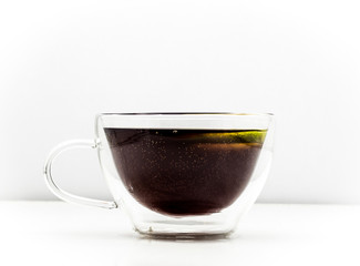 transparent Cup of tea on white background