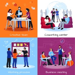Coworking People 2x2 Design Concept 