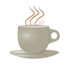 Coffee pot, breakfast tea icon vector