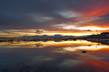 Fototapeta na wymiar Coast of the Norwegian Sea.Tromso