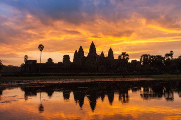 Fototapeta na wymiar Angkor Wat,morning,Sunrise, wonderful sky,Siem Reap, Cambodia
