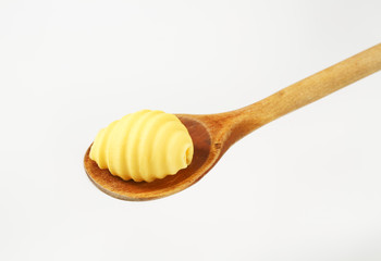 butter curl on spoon