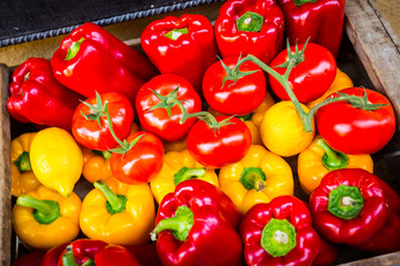 Red and Yellow Bell Peppers
