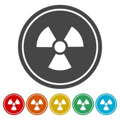 Radiation Icon Vector, Flat radiation icon 