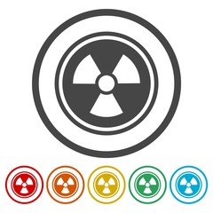 Radiation Icon Vector, Flat radiation icon 