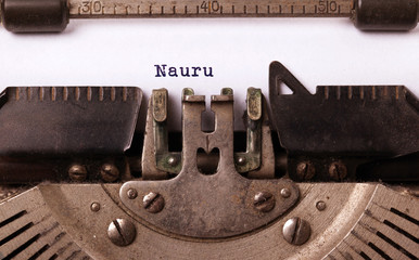 Old typewriter - Nauru