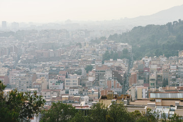 Obraz premium Panoramic view of Barcelona, Spain