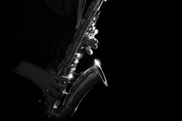 Saxophone jazz musical instruments Saxophonist