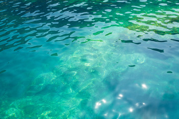 Fototapeta na wymiar Clear Water On The Mediterranean Sea's Coast