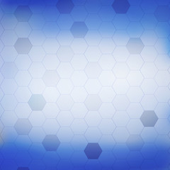 Abstract Background With Polygons Blue White