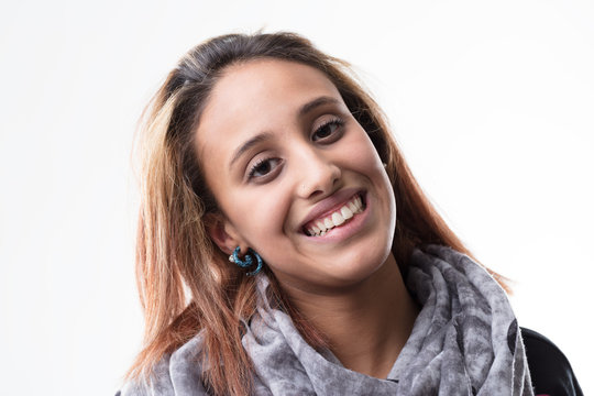 studio portrait of an ordinary teenager