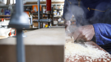 Carpenter at work