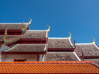 Main church delicate Thai art on roof