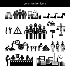 Fototapeta premium under construction in Industry icon