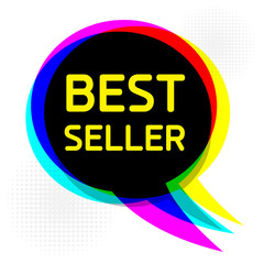 Speech Bubble, business concept with text Best Seller
