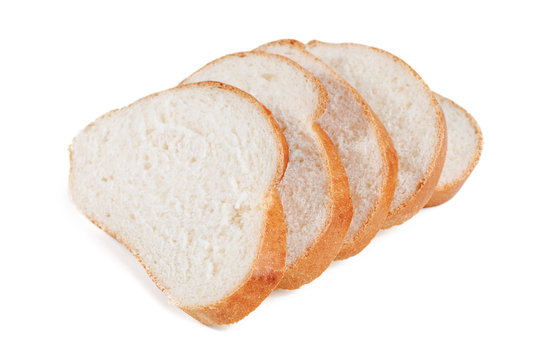 loaf sliced isolated