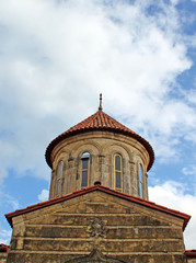 Fototapeta na wymiar Dome of orthodox monastery Gelati near Kutaisi - Georgia
