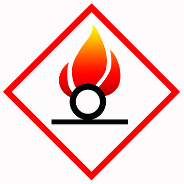 Warnschild GHS02 Gefahr - Entz&uuml;ndlich