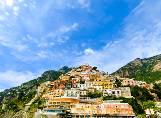 Obraz premium Positano, Italy along the stunning Amalfi Coast.