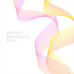 Abstract background with ribbons of the lines.