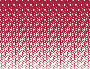 Abstract geometry red hipster fashion halftone pattern