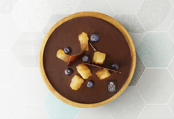 Torta pere e cioccolato base sabl&egrave;