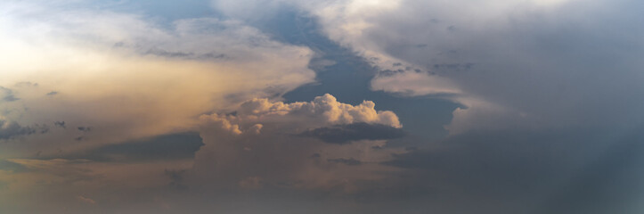 Naklejka na ściany i meble scenic storm clouds in the evening