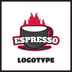 Vintage coffee vector label and logo