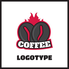 Vintage coffee vector label and logo