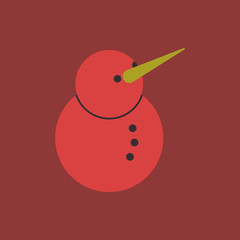Vector illustration of Snowman