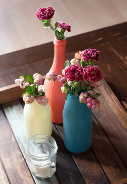 Chalk Paint Flower Vase