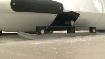 Preparation of bobsled for competitions