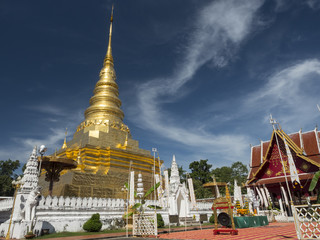 Fototapeta premium Wat Phra That Chae Haeng Phu Phiang, the grand temple in Nan pro