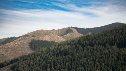 Landscape. View of magnificent mountain range.High Tatras, Slovakia. 